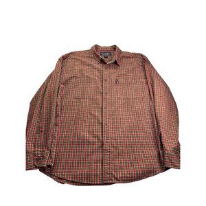 Vintage Y2K Mens Abercrombie & Fitch Heavy Cotton Button Front Shirt XL Plaid